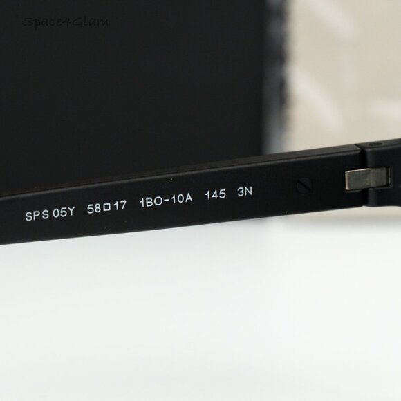 Prada Linea Rossa Women Sunglasses Black Grey Red Rectangle PS05YS 1BO10A NEW - Picture 4 of 7